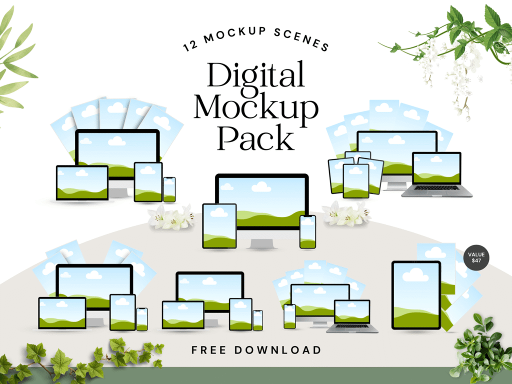 Download 12 Canva Mockups – Free!