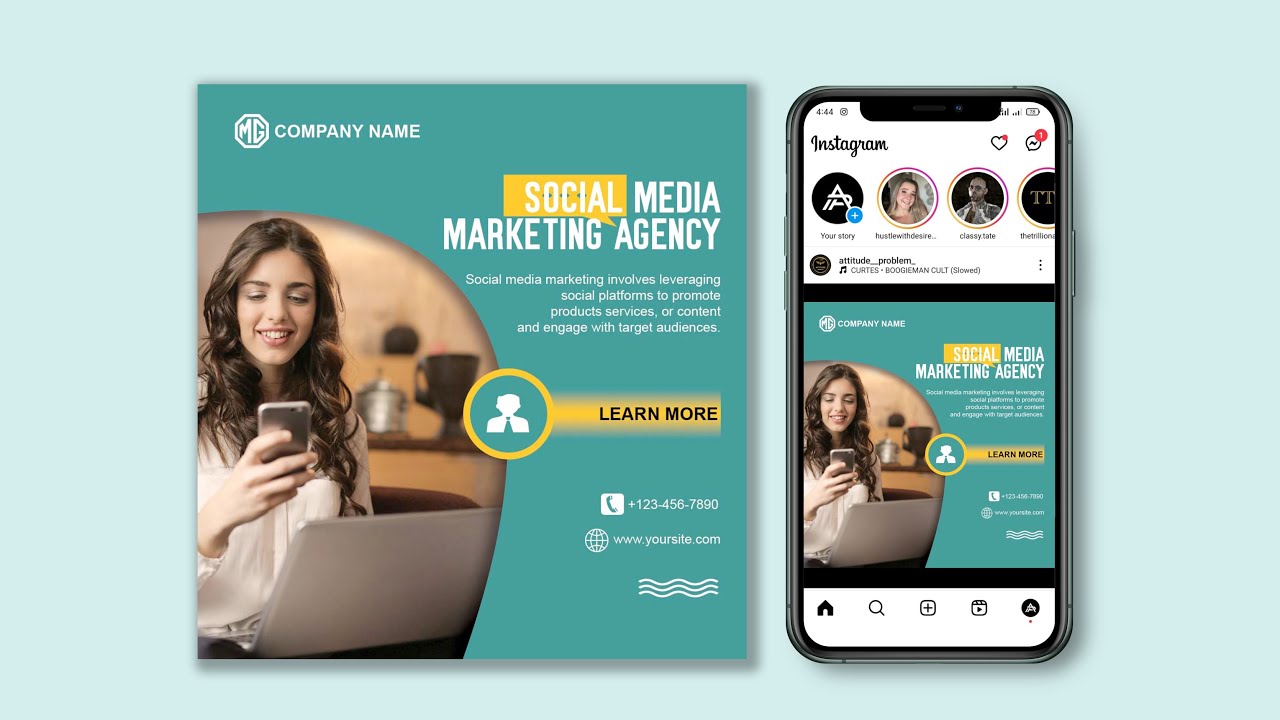 mockup social media
