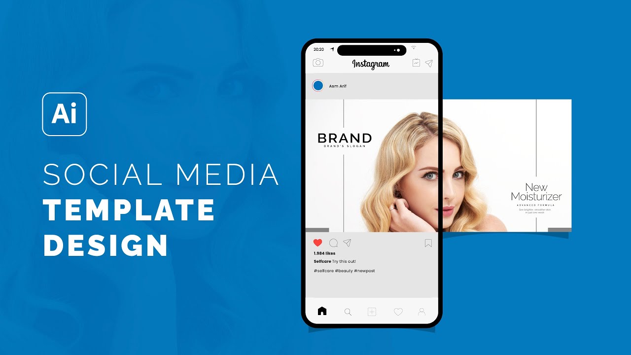 template social media