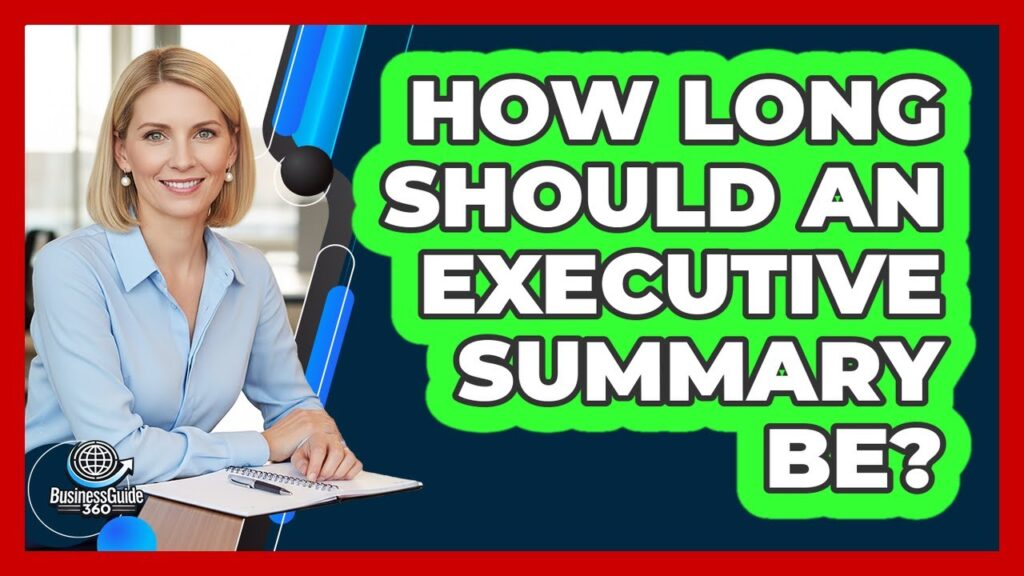 how long should executive summary be