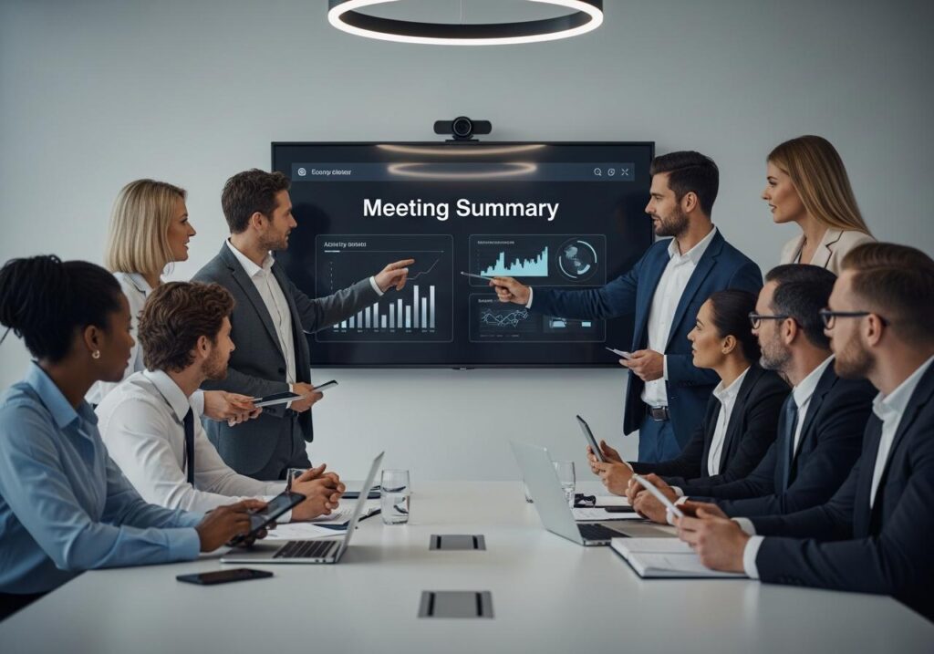 Summarize meeting audio to text