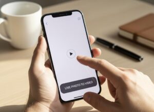 how to turn live photo into video